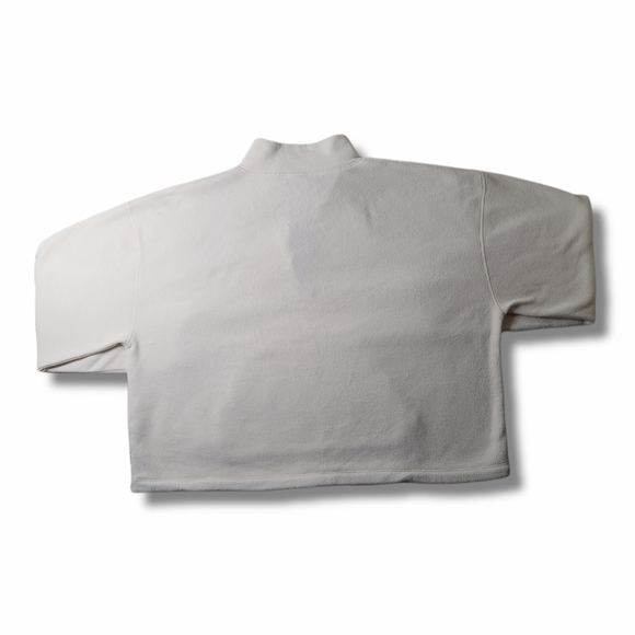 𝅺vs PINK Cream Fleece Quarter-Zip Cropped Pullover Jacket - Picture 4 of 4